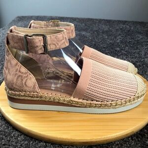 Vince Camuto pink leopard espadrilles